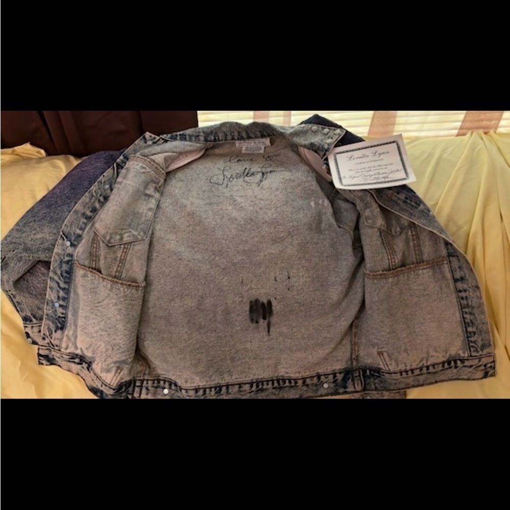 VTG Tony Alamo Las Vegas Strip Denim Jacket Size XS Signed/Worn By Loretta Lynn - Picture 10 of 13